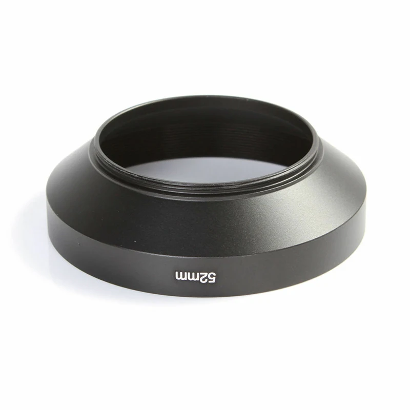 Wide angle metal lens hood 8