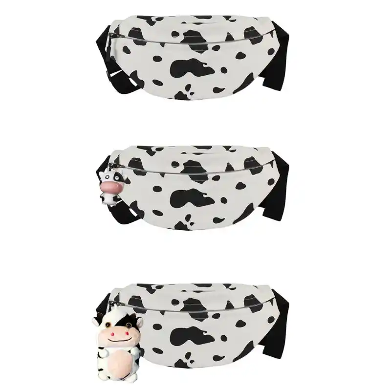 cow print fanny pack