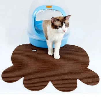 

Kitten Cute Pattern Cat Litter Pad Cat Floor Stray LitterTrapping Pets Mat Pad Bottom Non-slip Pet Litter Cat Mat