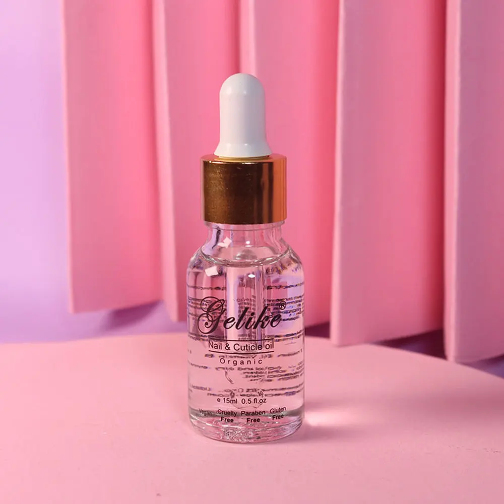 

15ml Cuticle Oil Nail Treatment Care Softener Remover Repair Protector Tool 8 Flower Lily Flavor Smell Transparent Revitalizer