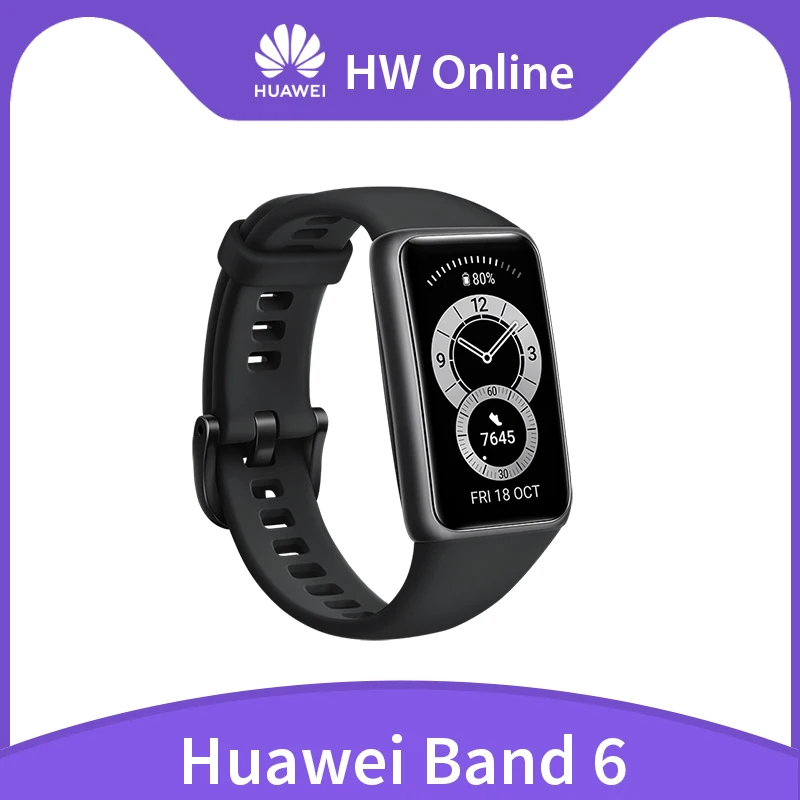 Смарт-браслет HUAWEI BAND 6 с AMOLED-экраном 1 47 дюйма и функцией быстрой зарядки |