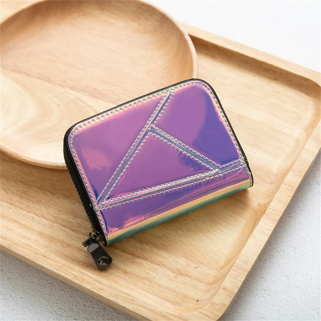 Purple Orcadan, женские короткие кошельки, Мини кошельки для денег, маленький складной кошелек, сумки для карт, кошелек для карт, Женский кошелек для монет, держатель для карт - Цвет: Purple