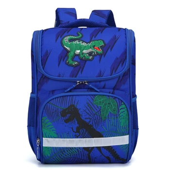 

2020 New Dinosaur School Bags for boys Reflective Stripe Schoolbags Kids Backpack Mochilas Escola Grade 2-6 Children School Bags