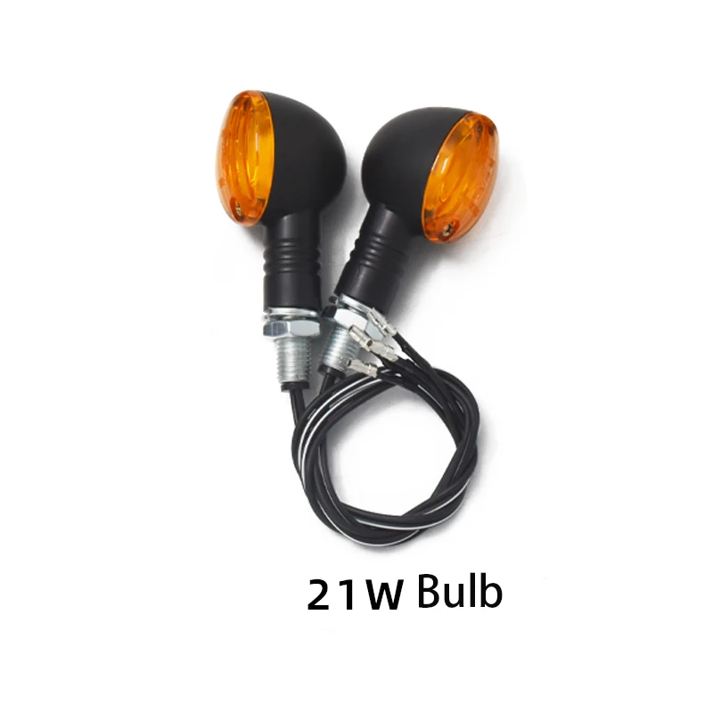 12V CE E-mark Cafe Racer Scrambler Waterproof Motorcycle Turn Signal Light Indicator for Harley SR400 CB400SS