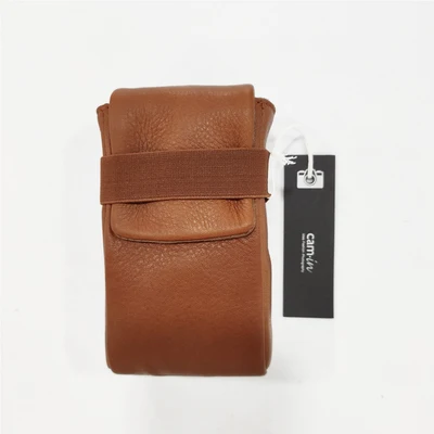 Brown Roadfisher из натуральной кожи ручной работы чехол для портативной камеры Карманный защитный чехол может соответствовать sony Black Card CONTAX T2/T3 - Цвет: Brown