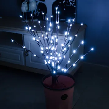 

4pc 20201 New Year LED Willow Branch Lights for Home Decor Christmas Decorations for Home Christmas Ornament Xmas Gifts Navidad