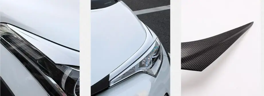 Для Toyota C-HR CHR ABS автомобильные фары рамка свет бровей крышка обод хромированный Стайлинг внешние аксессуары