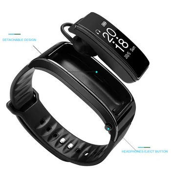 

Bluetooth Y3 Headphone Talk Band Smart Bracelet Heart Rate Sleep Monitoring Headset Music Exercise Step Fits ios & Android