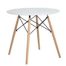 EGGREE Round Dining Tables Round Coffee Table Modern Fashion Leisure Small Kitchen Table Suitable for Living Room, White Black EGGREE Round Dining Tables Round Coffee Table Modern Fashion Leisure Small Kitchen Table Suitable for Living Room, White Black