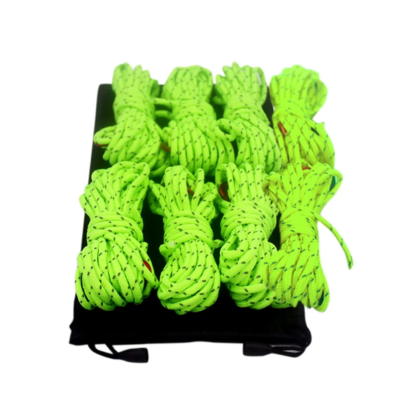 Bright Green Высококачественный Прочный портативный светоотражающий ночной отдых для пикника практичный дикая природа альпинистская езда Рыбалка Paracord - Цвет: Bright Green