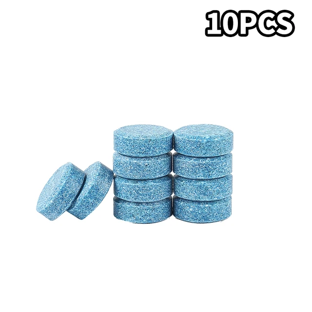 30 Pcs(1Pc=4L) Car Windshield Wiper Glass Washer Auto Solid Cleaner Compact Effervescent Tablets Window Repair Car Accessories 10 Pcs