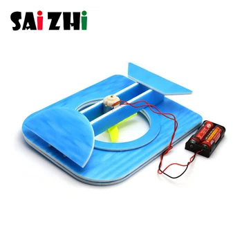

Saizhi Fun DIY Hovercraft Children Hovercraft Science And Technology for Making DIY Boat Science Experiment Educational Toy Kit