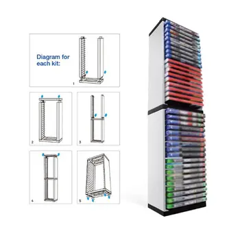 

For PS5 Game Disc Box Disc Rack Storage Rack For ONES Host Disc Double-layer Storage Box Bracket For NS Storage Disc Rack PS5