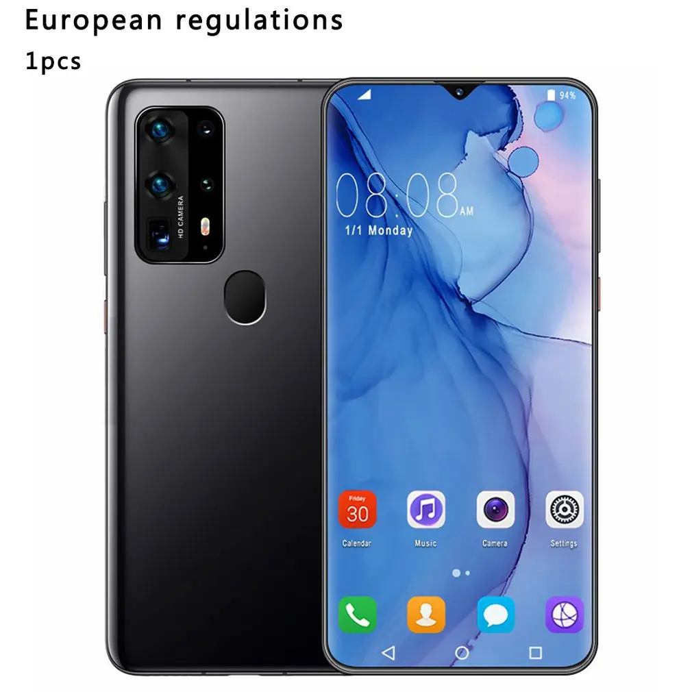 P43pro 6 7 дюймов капли воды экран 2 + 16 Гб Мобильный телефон Смартфон отпечатков