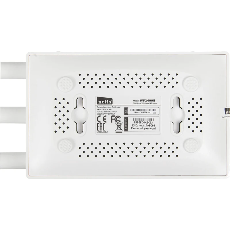 Роутер беспроводной Netis WF2409E N300 10/100BASE-TX белый
