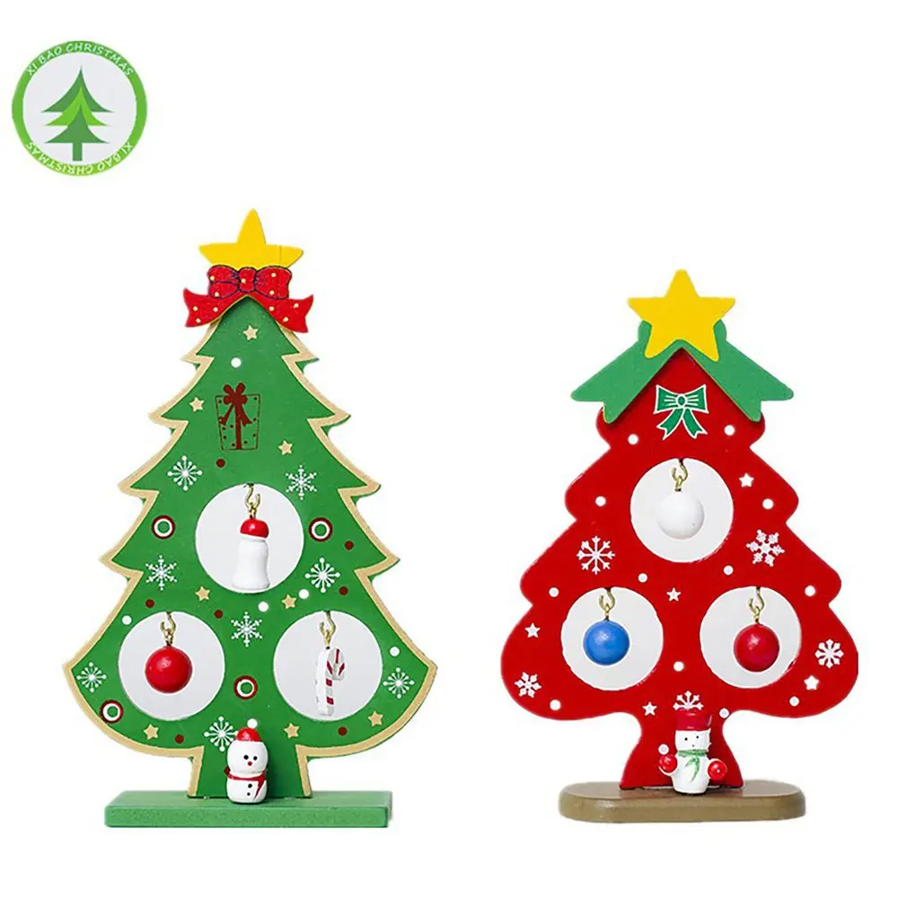 

Christmas Tree Ornaments Desktop Decorations Creative Wooden Ornaments Christmas Decoration Holiday Supplies