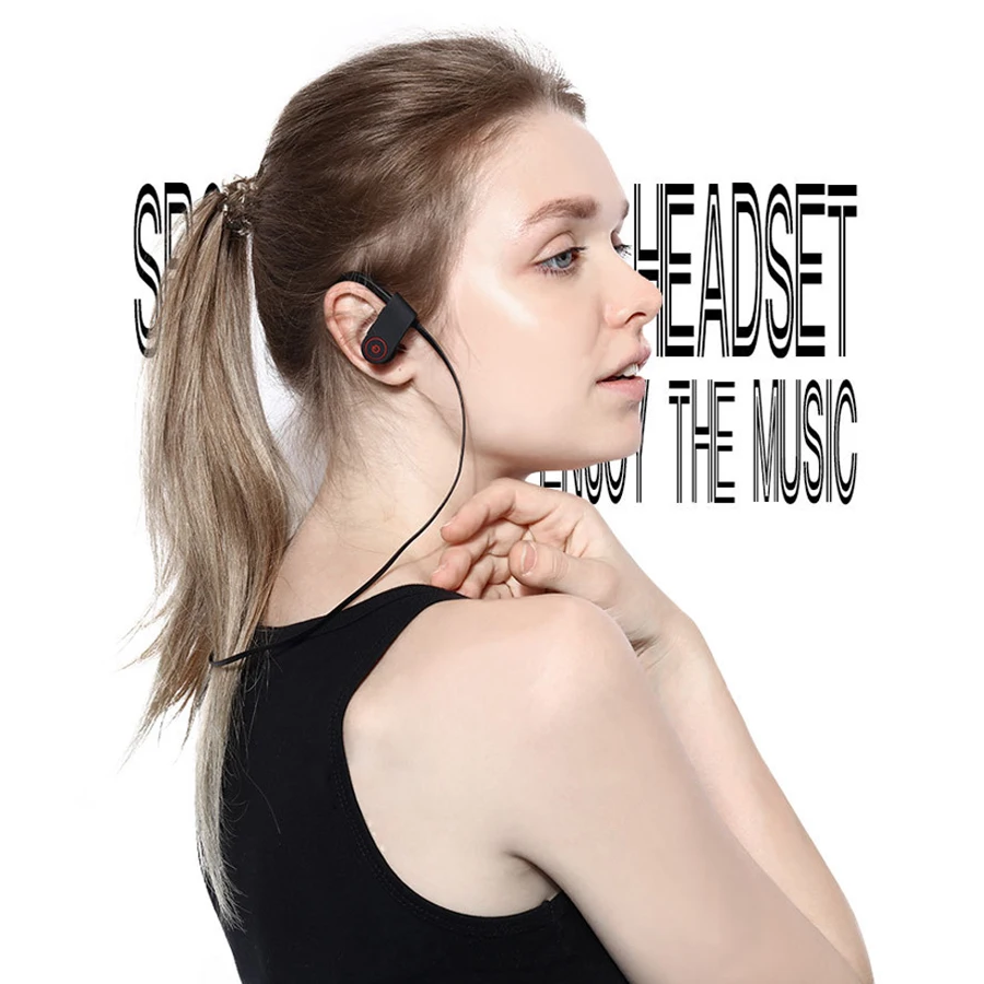 Bluetooth наушники Otium Лучшие Беспроводные спортивные IPX7 водонепроницаемые HD стерео