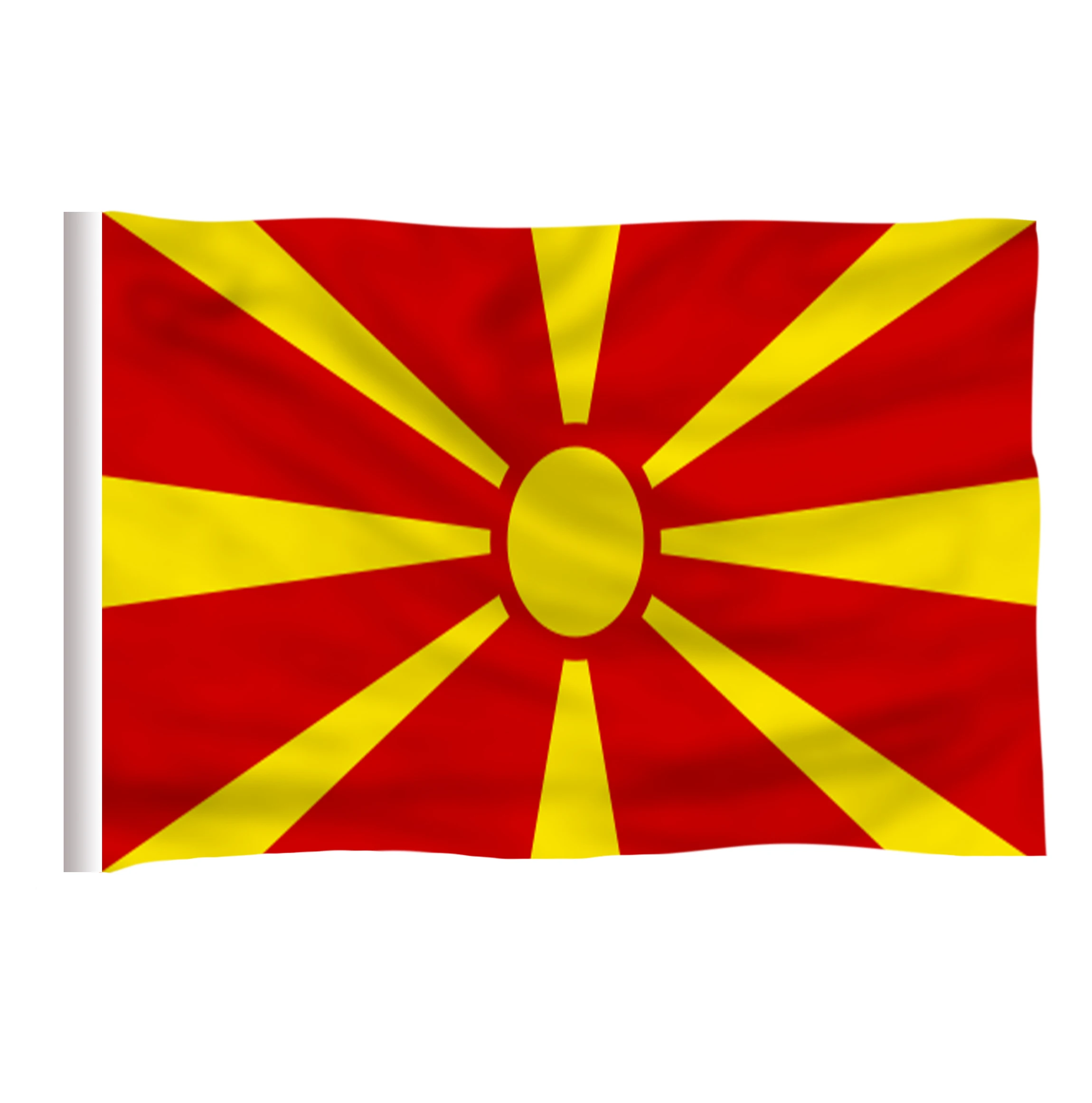DFLIVE Macedonia флаг страны 3x5 футов напечатанный полиэстер муха 90x150 см Македонский MK Национальный Баннер