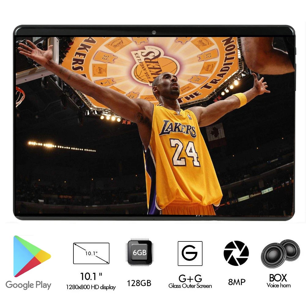 

Sales 10 inch Android 9.0 RAM 6G ROM 128G TABLET 2.5D Glass Octa Core 3G 4G LTE Dual Sim Cards WiFI A-GPS IPS tablets 10 10.1