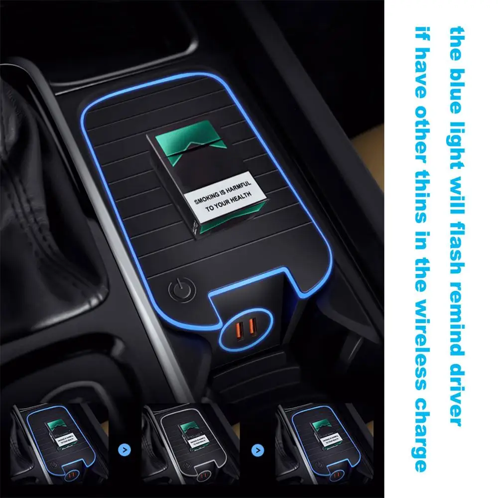  Cargador inalámbrico QC3.0 cargador inalámbrico de carga rápida con doble USB Plug & Play para SPA 