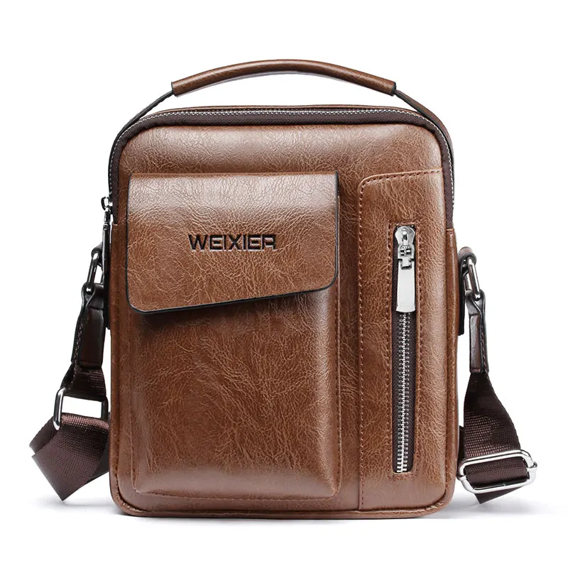 

Casual Men Bag for 9.7 Inch iPad Handbag Men Shoulder Bags for Man Messenger Bag Business Male Crossbody Bags Travel PU Leather