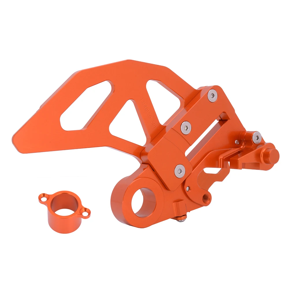 Disc Guard orange Мотоцикл с ЧПУ защита заднего тормозного диска концентратор разделитель суппорт гвардии Для KTM Husqvarna SX XCW EXC 125 150 250 350 450 530 - Цвет: Disc Guard orange