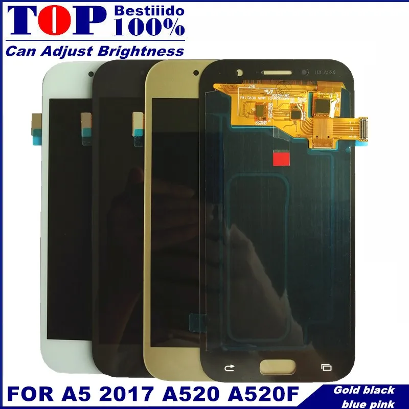 Высокое качество супер AMOLED lcd для Samsung Galaxy A5 A520 A520F A520F/DS телефон lcd S дисплей кодирующий преобразователь сенсорного экрана в сборе