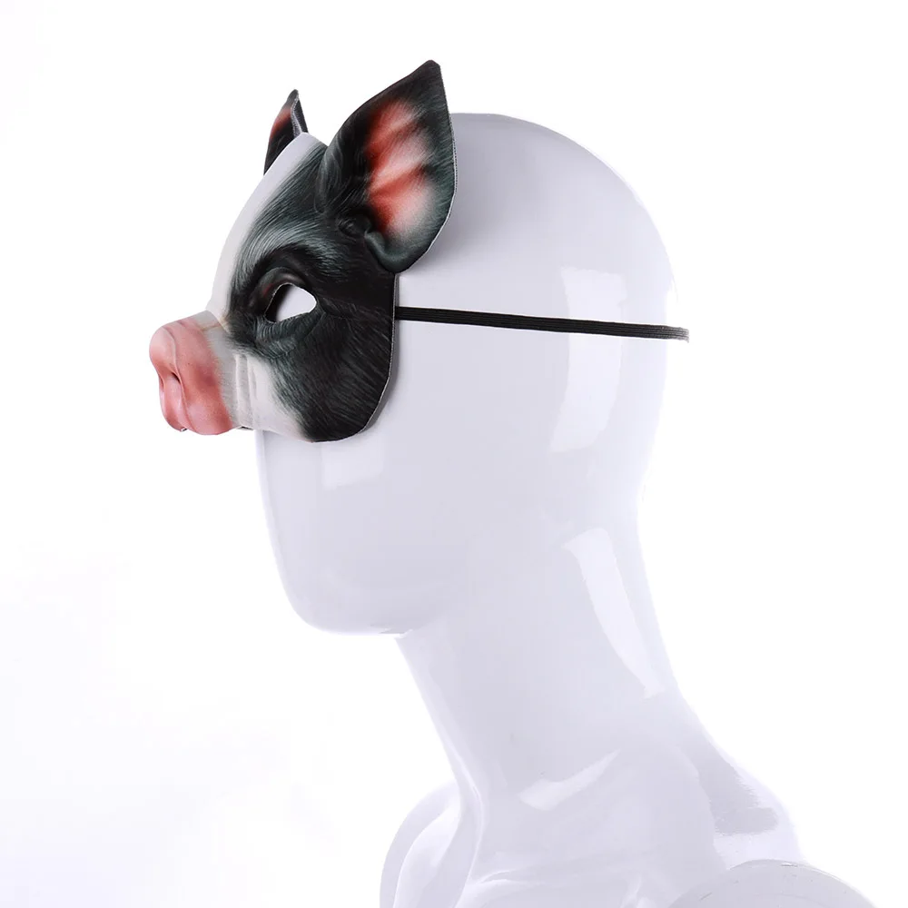 Жуткая маска животного страшная голова свиньи косплей маска на Хэллоуин вечеринку костюмы с масками Косплей