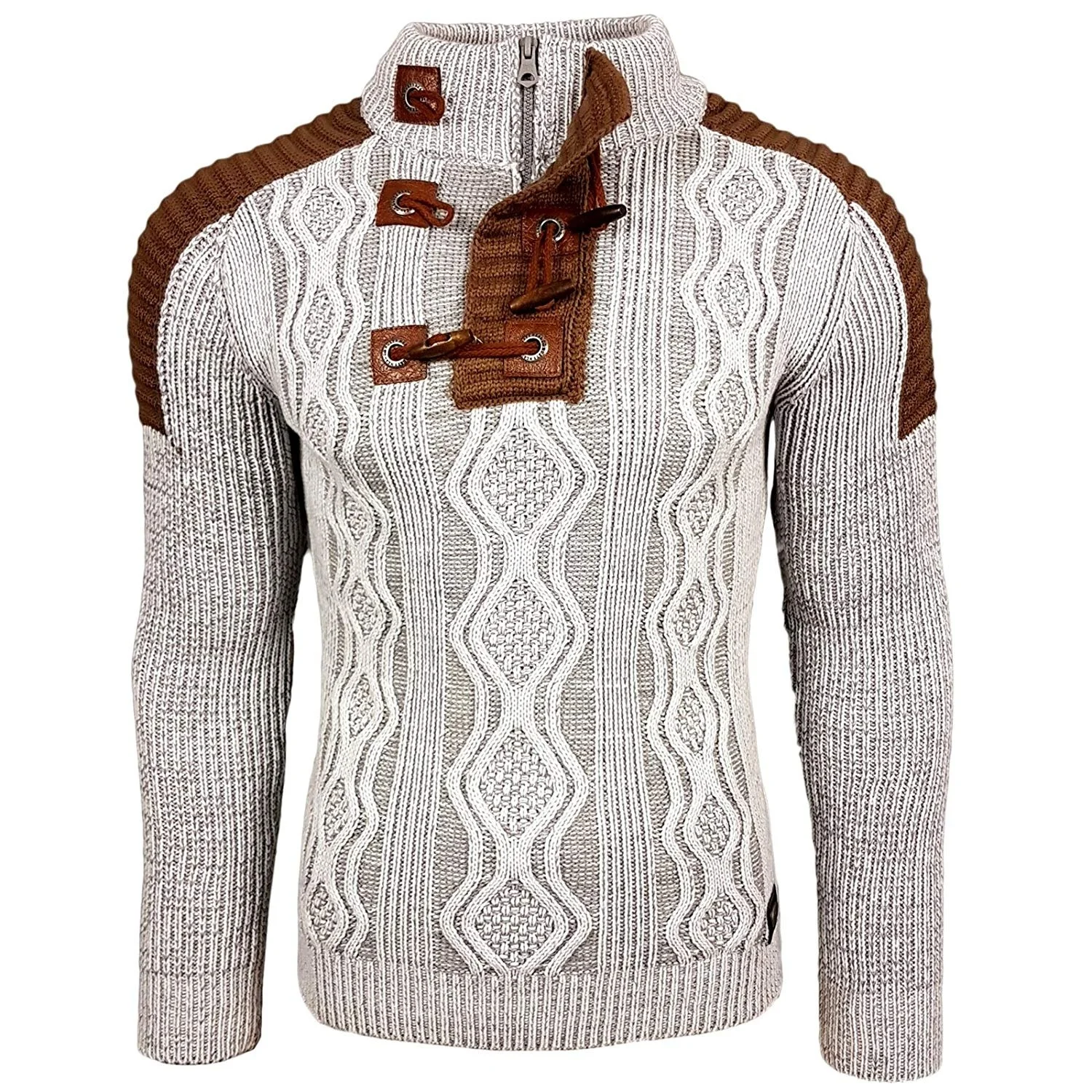 ZOGAA Autumn winter men ripped patchwork oversize knitted sweater irregular design hip hop punk knitwear men vintage pullover ZOGAA Autumn winter men ripped patchwork oversize knitted sweater irregular design hip hop punk knitwear men vintage pullover