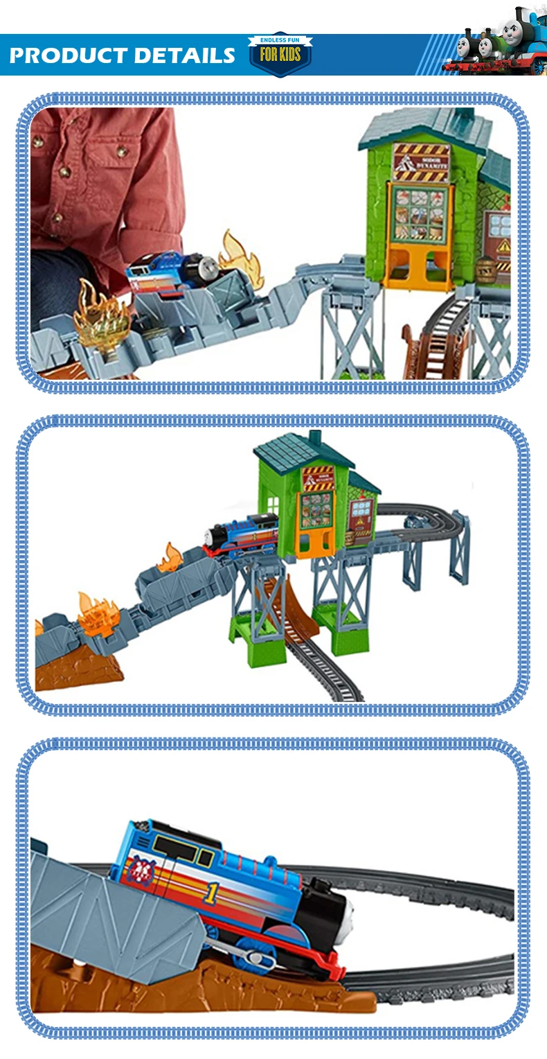 Томас и Друзья электрическая серия поезд игрушки Железная дорога строитель набор трекмастер огненные спасательные игрушки на тему приключений FBK47 для детского дня рождения