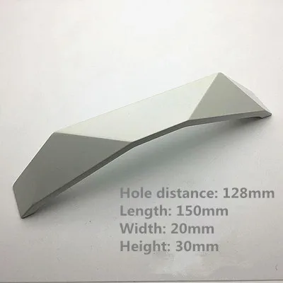 Hole distance 128 -1 1,2" 2,5" " ручки для шкафа, дверные ручки для комода, ручки для ящика, хромированные, матовые, серебристые, матовые, медные, бронзовые, черные 32 64 128 мм - Цвет: Hole distance 128 -1