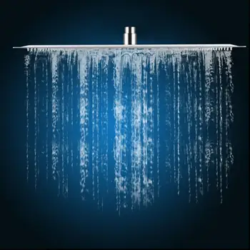 

20inch Rainfall Shower Head Stainless Steel Ultra-thin Shower Heads Chrome Finish Round & Square Rain Shower Head