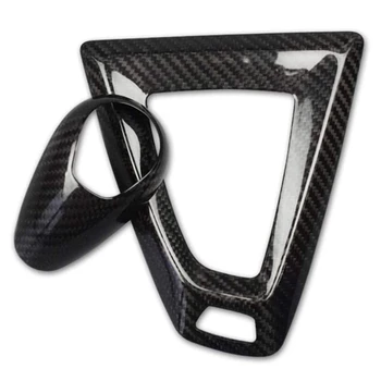 

2Pcs Carbon Fiber Gear Shift Knob Cover Trim for M2 F87 M3 F80 M4 F82 M5 F83 F10 F12 F13 X5M F85 X6M F86 Accessories