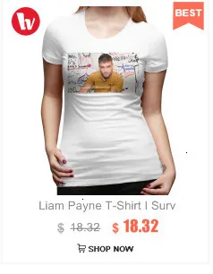 Liam Payne Футболка I SurviStack It Up футболка Летняя большой размер женская футболка хлопок Kawaii женская футболка