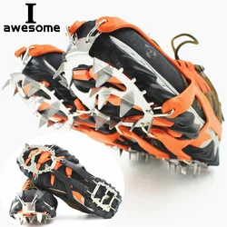 Steel Ice Gripper Spikes for Shoes - Anti-Slip Hiking and Climbing Crampons Cleats