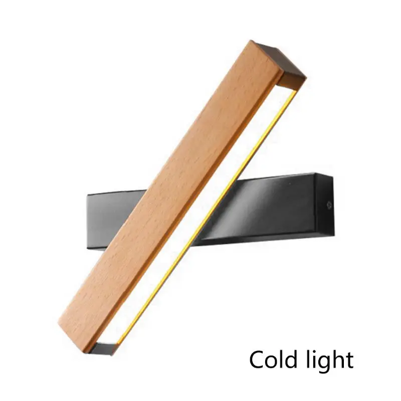 

LED Wall Light Solid Wood with Button, Switch, Bedroom Bedside Lamp Y98E