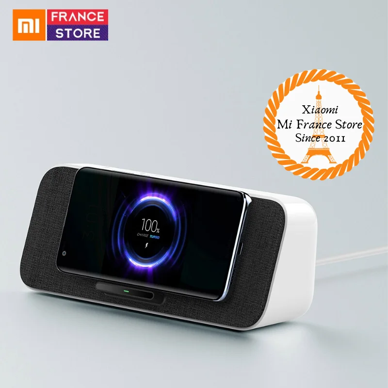 NEW Xiaomi 30 Вт Беспроводная зарядка Bluetooth динамик для Mi 10 S20 iPhone 11 BT 5 0 воспроизведение