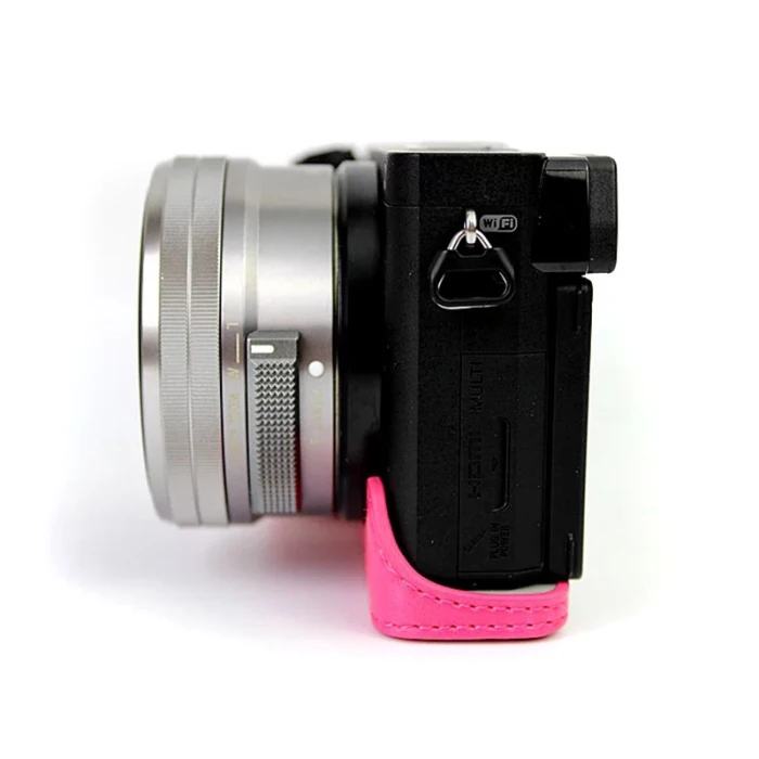 Винтажный кожаный чехол для камеры, половинный чехол для sony A6000 A6300 NC99