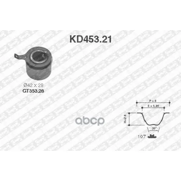 Комплект Ремня Грм Chevrolet Spark/Daewoo Matiz 0.8 98- Ntn-Snr Kd45321 NTN-SNR арт. KD45321