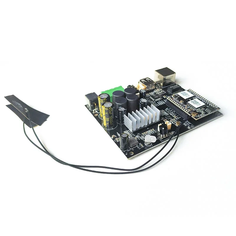 Up2stream WiFi и Bluetooth 5,0 Hi-Fi стерео класса D Цифровой мультирум аудио усилитель плата 2,0 с Spotify Airplay эквалайзер