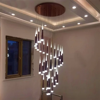 

LED Pendant Lights Modern Golden E27 Hanging Lamp For Restaurant Living Room Decoration Light luxury Home Stairs Lights Fixtures