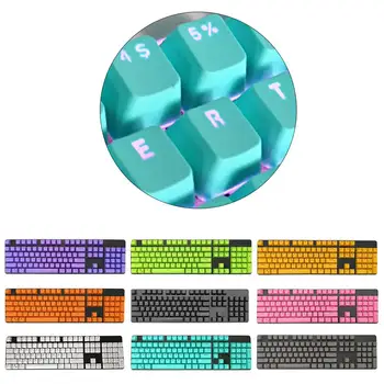 

Durable 104Pcs/Set PBT Universal Backlit Key Cap Keycaps for Cherry Mechanical Keyboard Computer Peripherals PBT for Keyboard