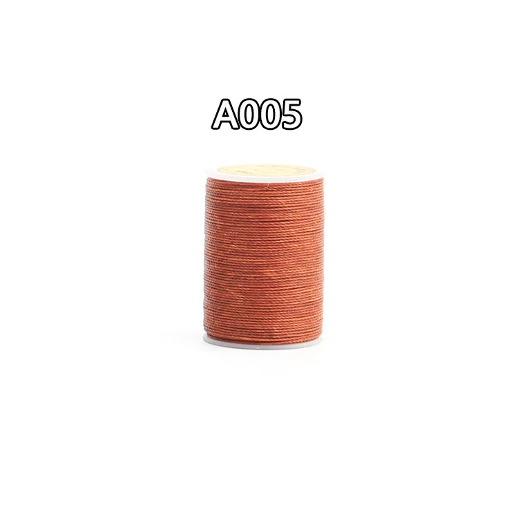 A005 25 Цвет 0,45/0,55/0,65 мм Изделия из кожи DIY ручная швейная восковых нитей кожа волокнистая Многожильная и шнуровки с плетением и круглыми восковых нитей кожаная фурнитура - Цвет: A005