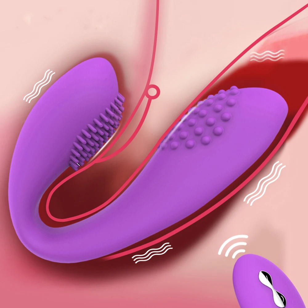 Wireless Double Vibrators Adult Sex Toys for Couples Rechargeable Dildo G Spot Stimulator Fidget Women | Красота и здоровье