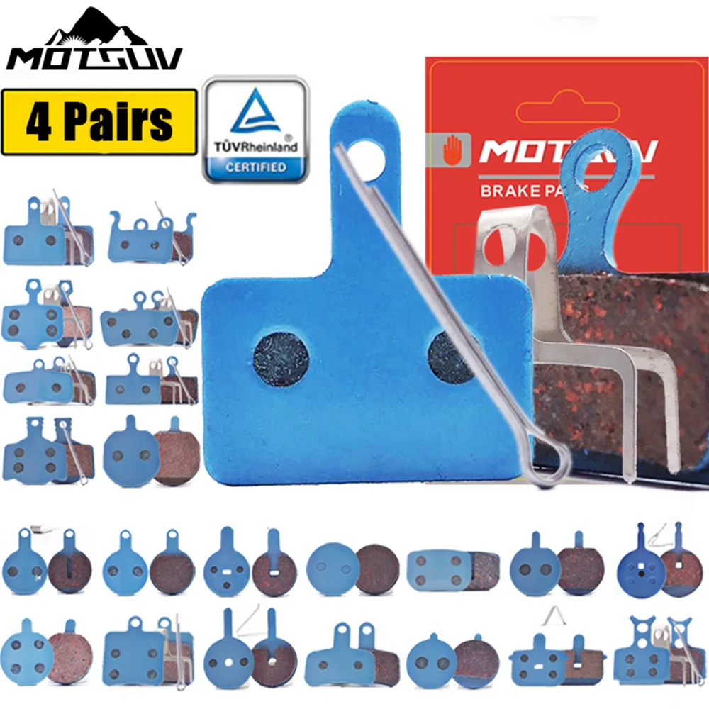 4 Pairs Bicycle Anti-frost copper fiber wire Disc Brake Pads For Avid Elixir R/CR/CR-MAG/E1/3/5/7/9 Sram X0 XX DB1/3/5 Mountain Bicycle Disc Brake Bicycle Disc Brake Pads Brake Pads Bicycle Disc Brake Bike Brake Pads Mountain Bike Disc Brake