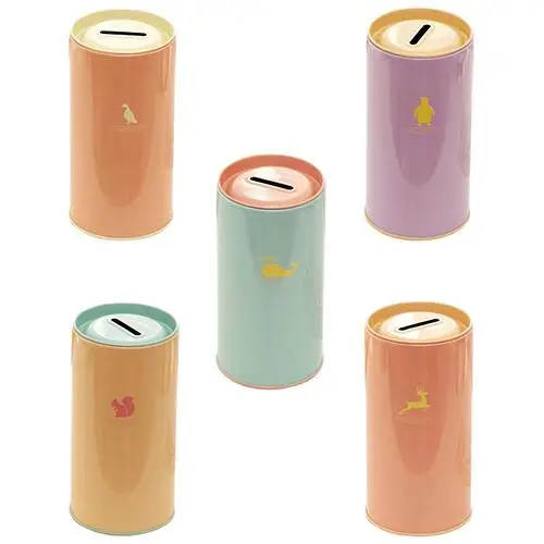 

Metal Creative Cartoon Print Gift Saving Bank Money Box Tin Coin Piggy Bank