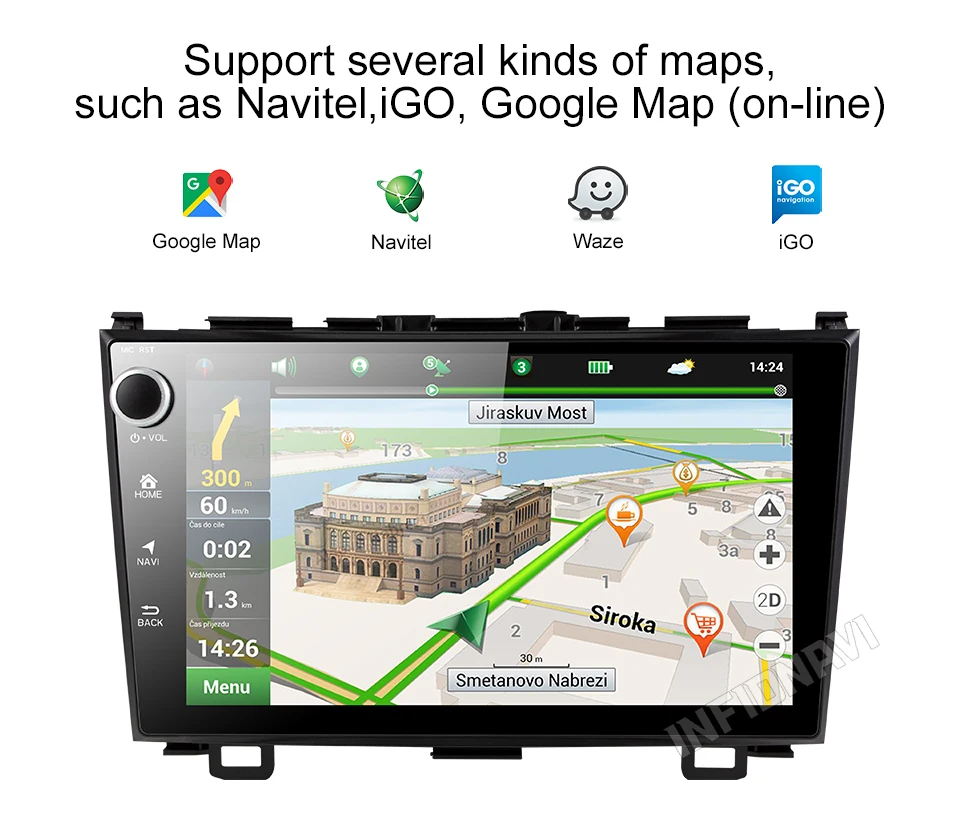 PX30 2+ 32G android 9,0 автомобильный dvd для honda CRV gps навигация Радио Видео Стерео Мультимедиа Плеер ips экран