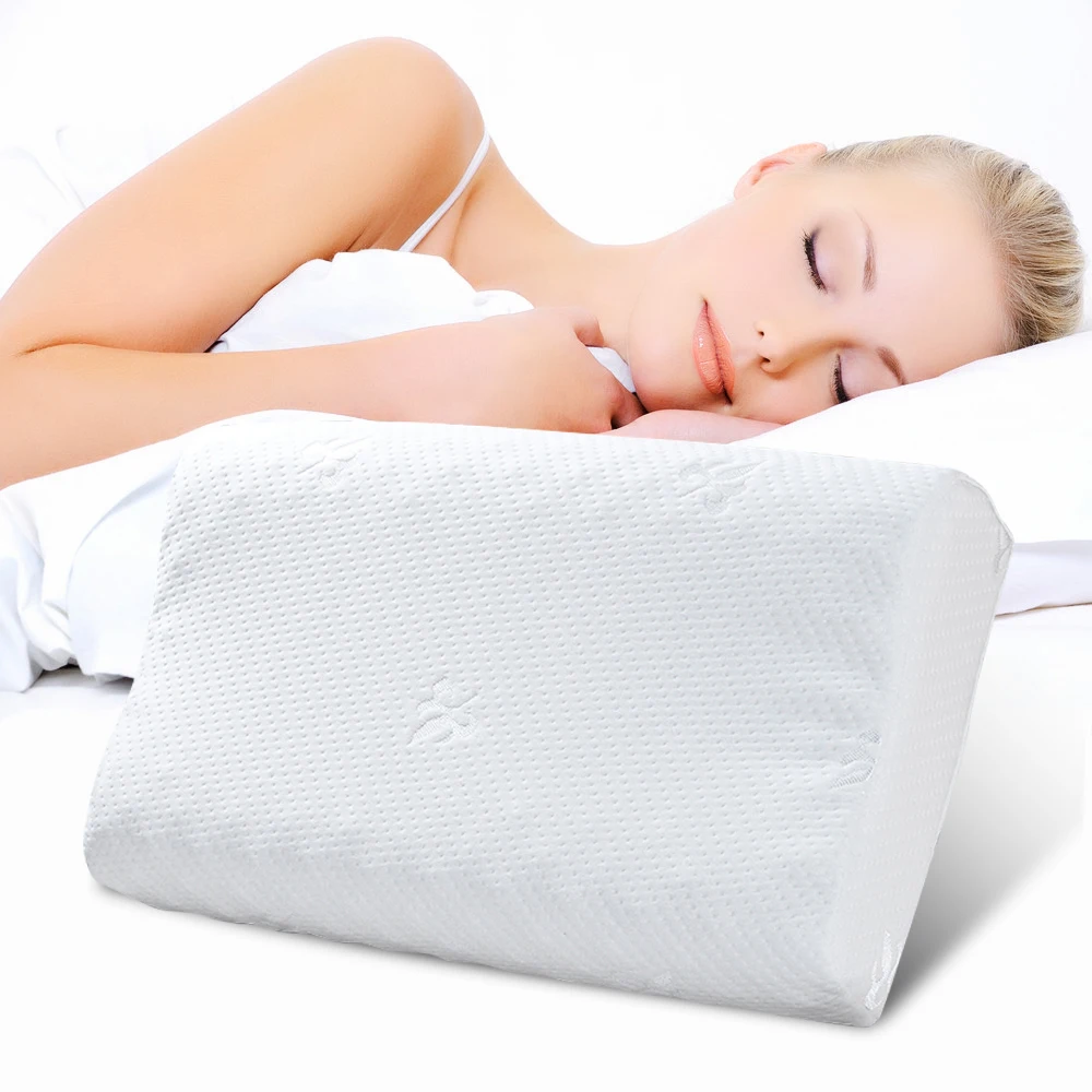 Ортопедическая подушка с эффектом памяти, постельные принадлежности для сна, подушка для шеи, мягкая Массажная подушка из волокна с медленным отскоком для шейного отдела, забота о здоровье - Цвет: D 60x38cm