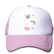 HHNYL сетчатая Кепка с животными, бейсболка, бейсболка s, регулируемая для детей, малышей