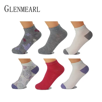 

Cotton Cute Women Socks Spring Summer Brand Fashion Compression Coolmax Slipper Socks Ankle Short Hosiery Female Boat Socks
